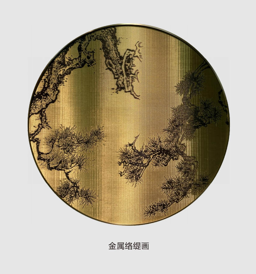 金属编织画
